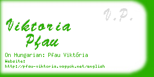 viktoria pfau business card